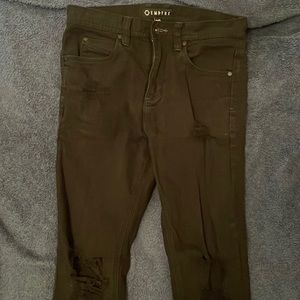 Zumiez(Empyre), black skinny jeans, size 28 men, like new, distressed pants.